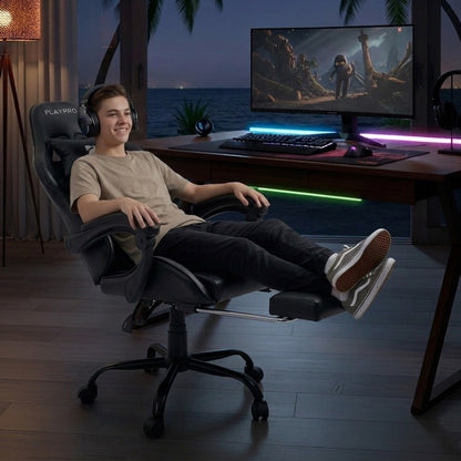 Silla Gamer Con Masajeador Lumbar Playpro X1