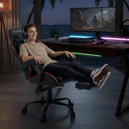 Silla Gamer Con Masajeador Lumbar Playpro X1