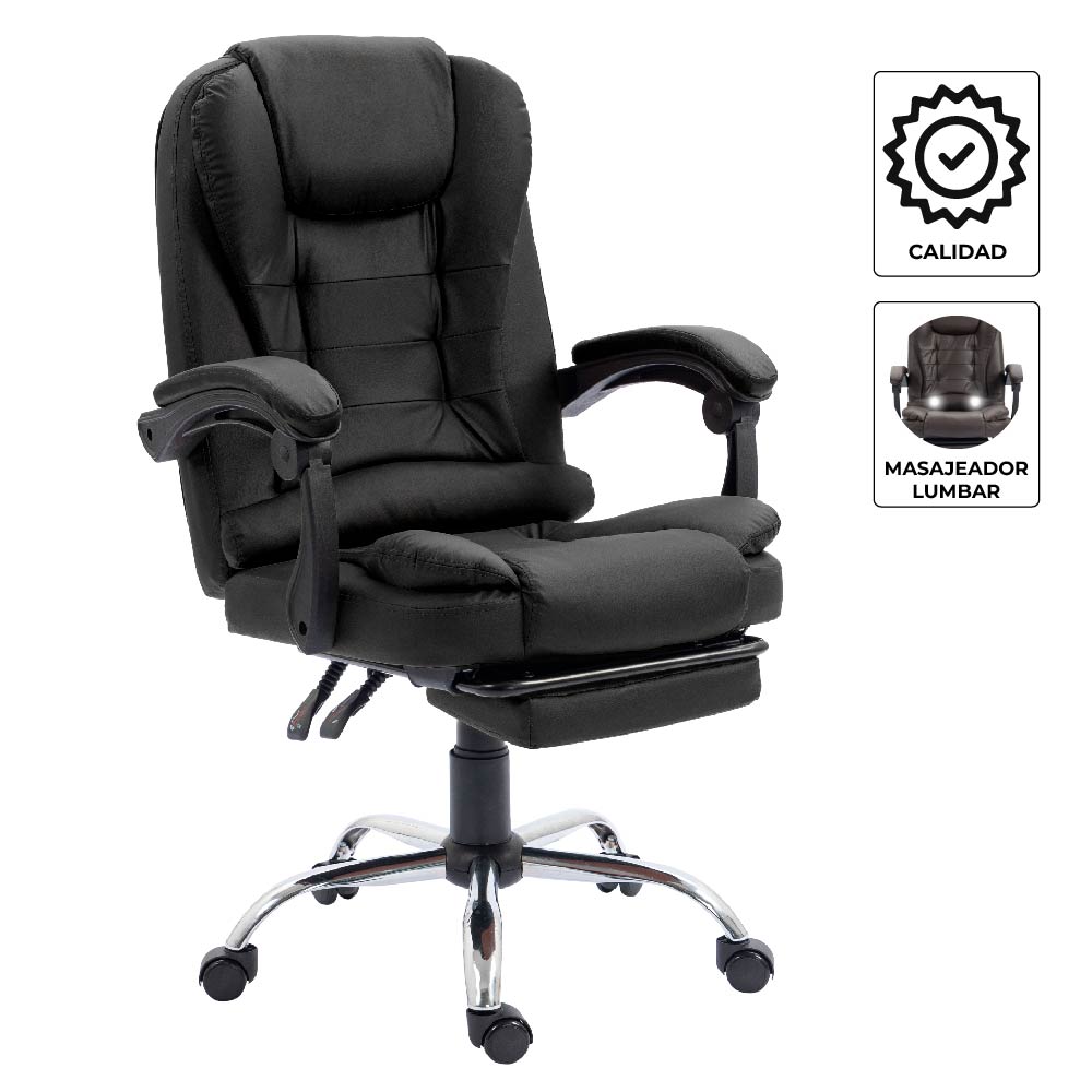 Silla de Oficina Con Masajeador Lumbar Sillium