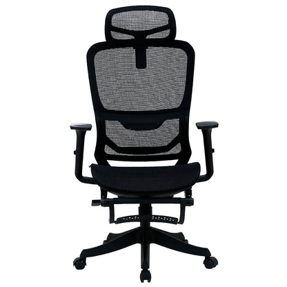 Silla Ergonomica de Oficina Gerencial Komsum Paris Negro con Posapies